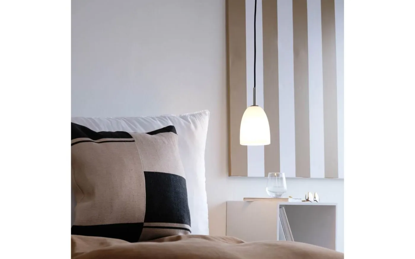 Jazz Fönsterlampa 12cm Opal/Borstad Stål