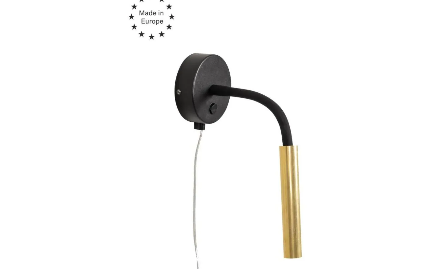 Jolie Vägglampa Svart/Mässing