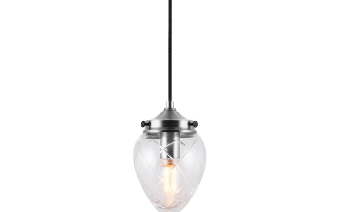 Juni Fönsterlampa 11cm Antikstål/Klar