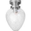 Juni Plafond 20cm Antikstål/Klar IP44