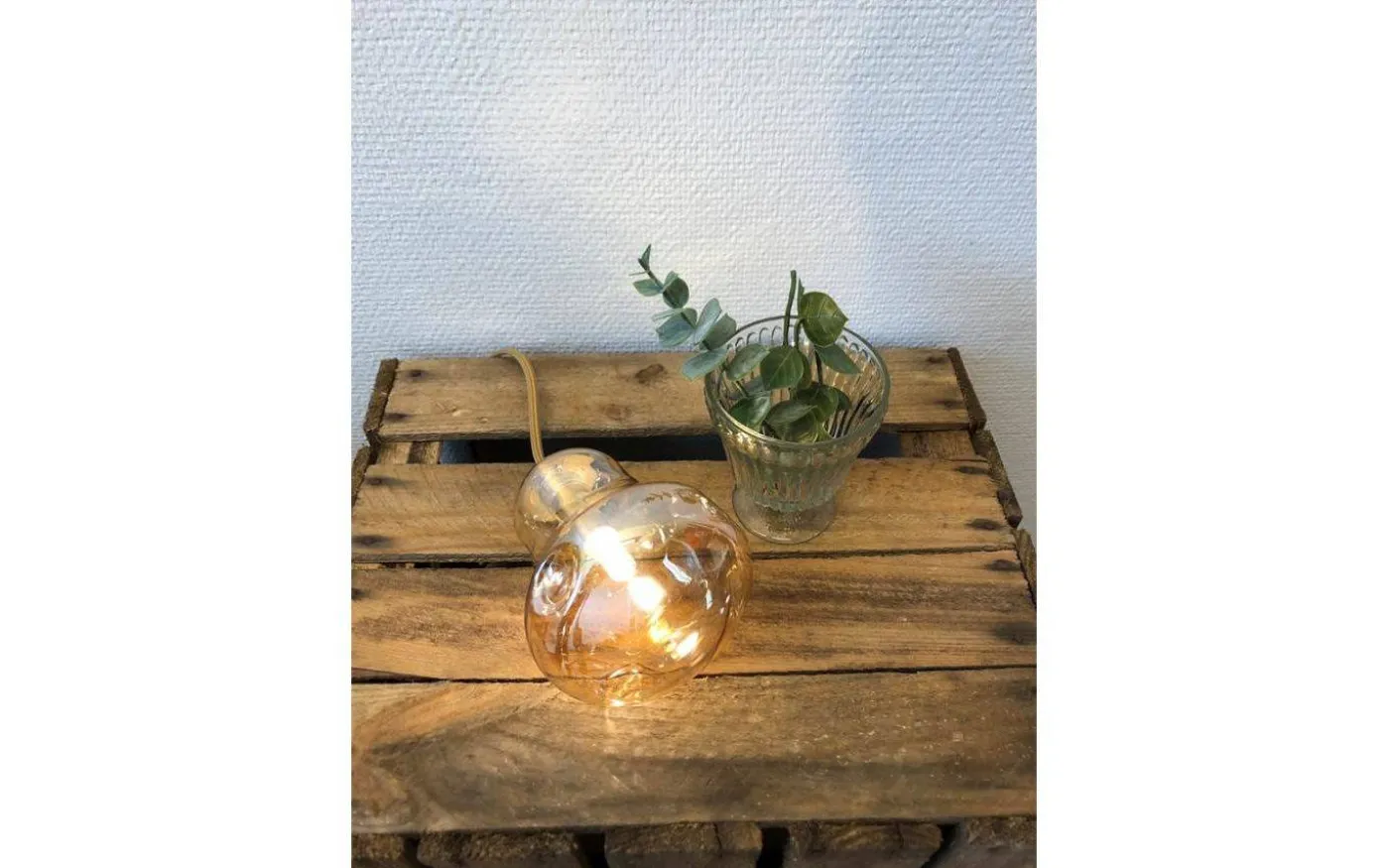 Junis Fönsterlampa 11cm Amber