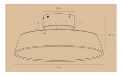 Kaito 2 Plafond 30cm LED 3000K 10,5W Vit