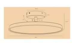 Kaito 2 Pro Plafond 30cm LED 3000K 15W Vit