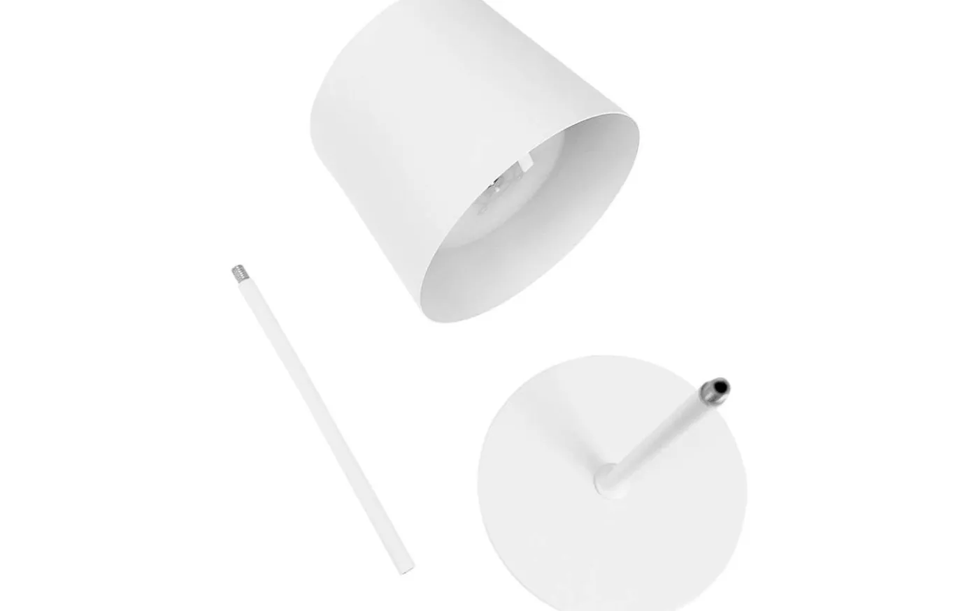 Karl Uppladdningsbar Bordslampa 37cm LED 3000K 2W Vit IP44