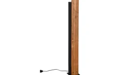 Karuni Golvlampa 3xE27 matt svart/trä