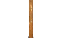 Karuni Golvlampa 3xE27 matt svart/trä