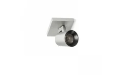 Kenny I Takspotlight 11cm Aluminium/Svart