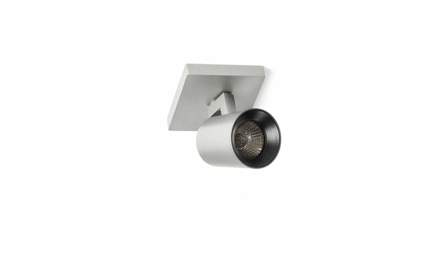 Kenny I Takspotlight 11cm Aluminium/Svart