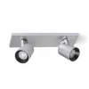 Kenny II Takspotlight 31cm Aluminium/Svart