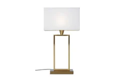 Kensington Bordslampa 51cm Mässing/Vit