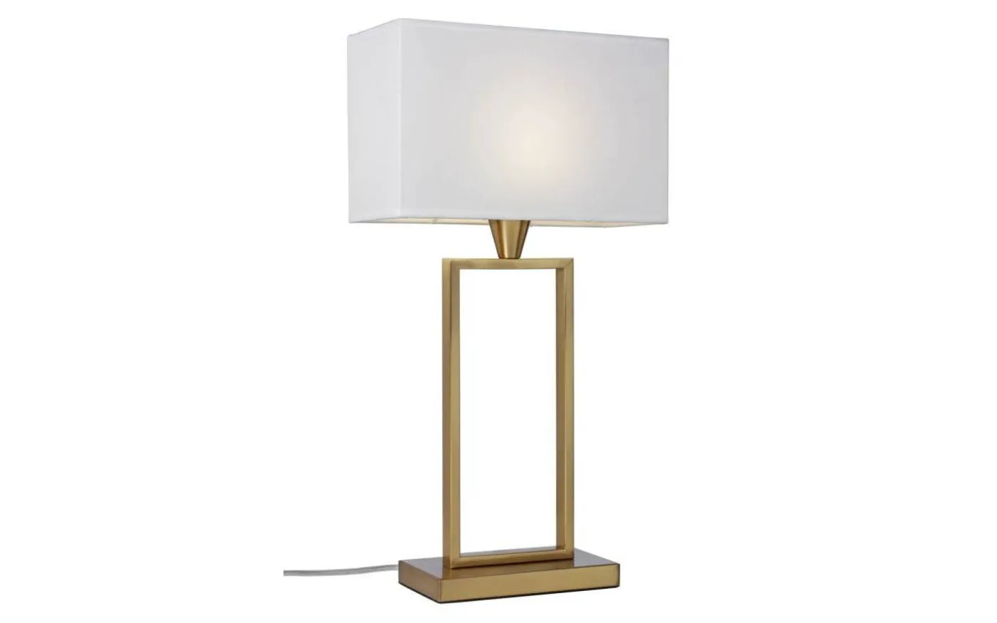 Kensington Bordslampa 51cm Mässing/Vit