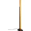Kerala Golvlampa LED matt svart/trä