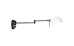 Kjøbenhavn Vägglampa Grande Svart/Opal