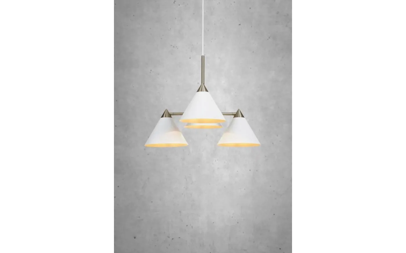 Klint Taklampa 59cm 4L Vit/Stål