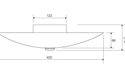 Kompass Plafond 42cm Vit/Svart