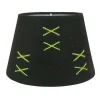 Kors Lampskärm Oval 22cm Svart/Limegrön