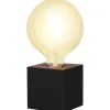 Kub Bordslampa 10cm Svart