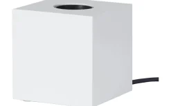 Kub Bordslampa E27 9cm Vit