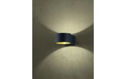 Lacapo Vägglampa LED svart/guld