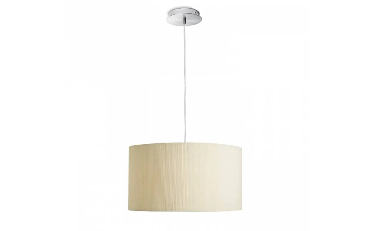 Lalo Taklampa Krämvit/Matt nickel 40cm 3xE27