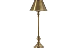 Lampfot Andrea 43cm med skärm Classic Antikmässing
