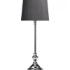 Lampfot Andrea Krom 58cm med lampskärm Sofia Grå