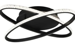 Lane Plafond LED mattsvart/kristalleffekt 4000K