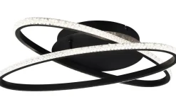 Lane Plafond LED mattsvart/kristalleffekt 4000K