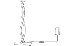 Lasana 3 Bordslampa 46cm LED 3000K 10W Svart