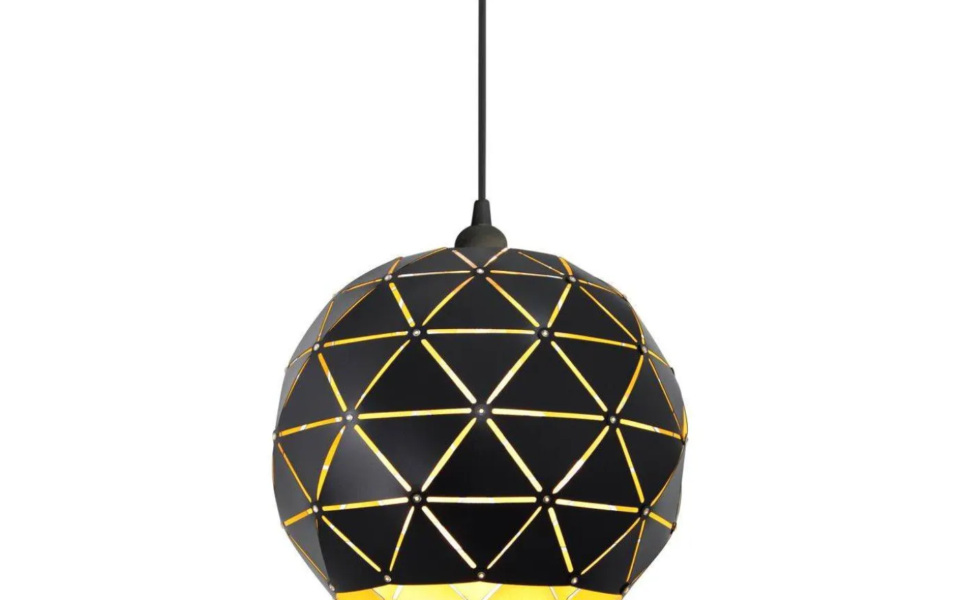 Lattice Taklampa 30cm Svart/Guld