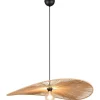 Laurine Taklampa 78cm E27 brun/pappersgarn