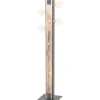 Layham Golvlampa 128cm Trä/Svart