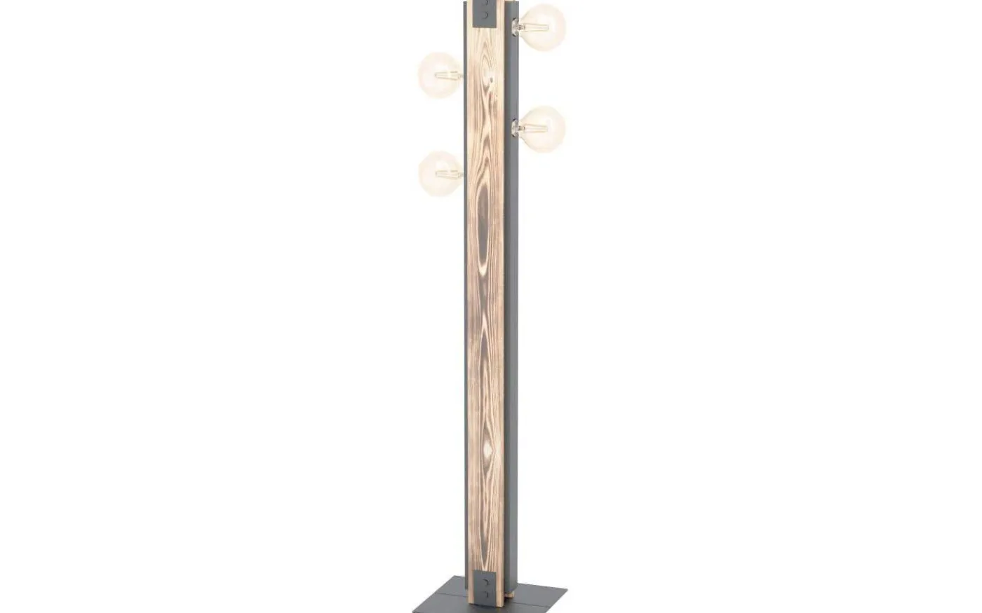 Layham Golvlampa 128cm Trä/Svart