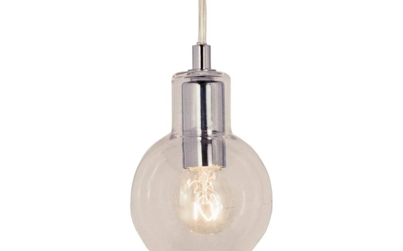 Leah Fönsterlampa 10cm Klarglas/Krom