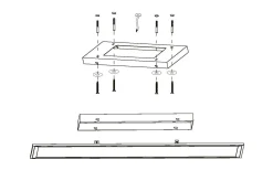 LED Plafond 120cm LED 2700-6500K 30W med Fjärrkontroll Vit