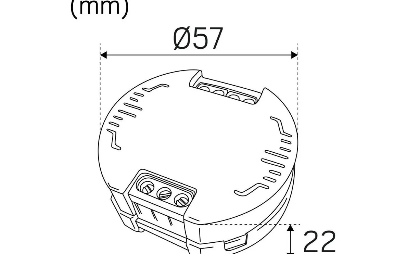 LED-driver Jolly Round Konstantström 700mA 0-9W Dimbar för Apparatdosa