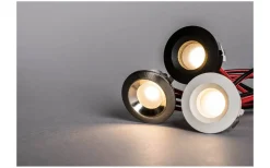 LED-Spot för fönstersmygar 30mm, 2700K 60lm 1,3W 350mA Svart