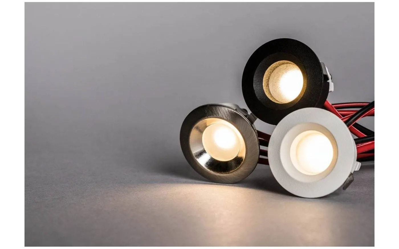 LED-Spot för fönstersmygar 30mm, 2700K 60lm 1,3W 350mA Svart