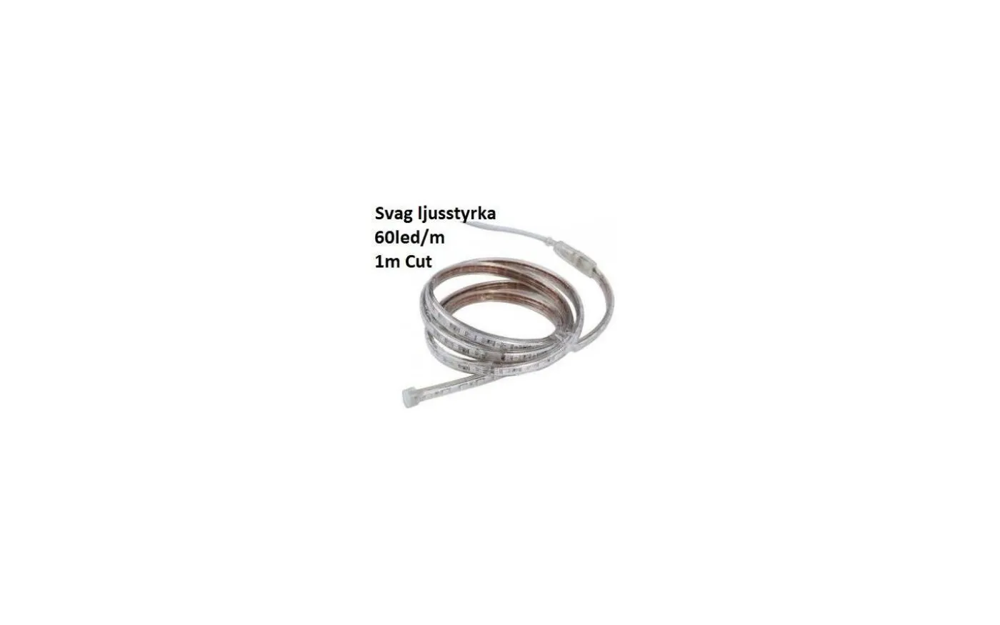 LEDstrip 230V 2,5W/m 4000K 60led/m 1m Cut Metervara IP44