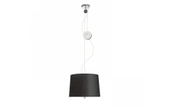 Levita Taklampa med hiss Svart/Krom E27