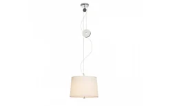 Levita Taklampa med Hiss Vit/Krom E27