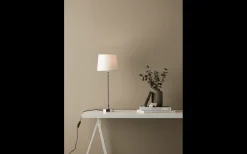 Liam Bordslampa 56cm Krom/Vit