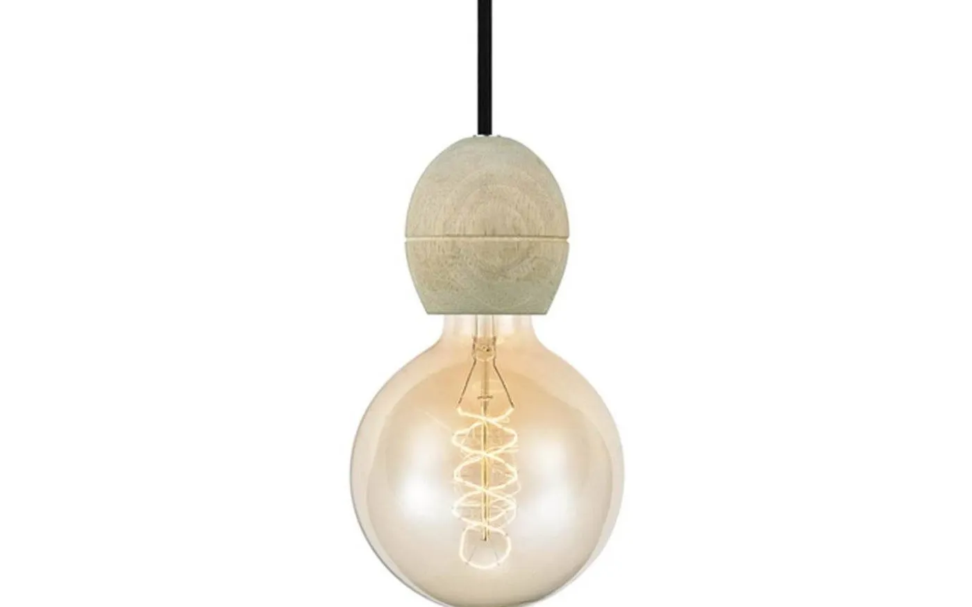 Light Pendel Med E27-Sockel Trä