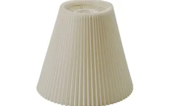 Linda Plisserad Lampskärm Ø26cm Vit