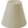 Linda Plisserad Toppringskärm Ø22cm Vit