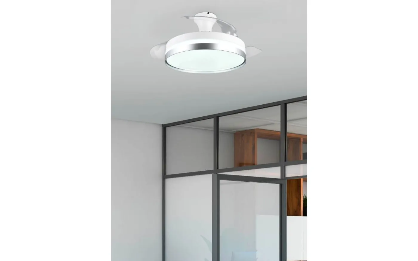 Lindberg Takfläkt 100cm LED vit/titan stjärnljus