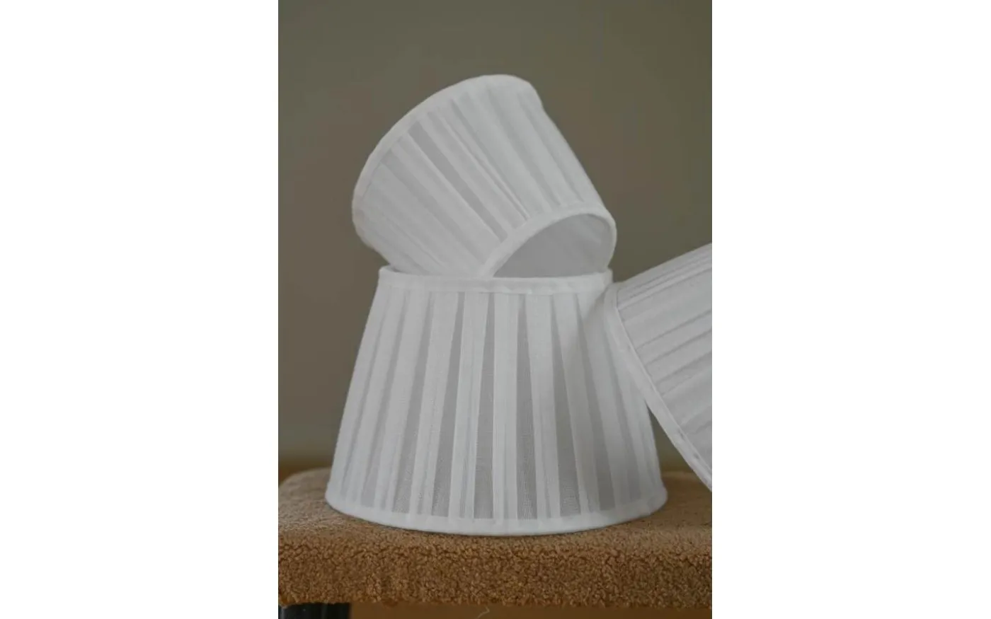 Linero Lampskärm Plisserad Ø20cm Vit