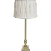 Linné Bordslampa 51cm Mässing/Offwhite Plissé