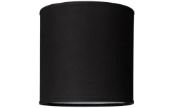 Linne Lampskärm Cylinder Ø25cm Svart