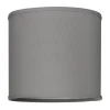 Linne Lampskärm Cylinder Ø20cm Grå